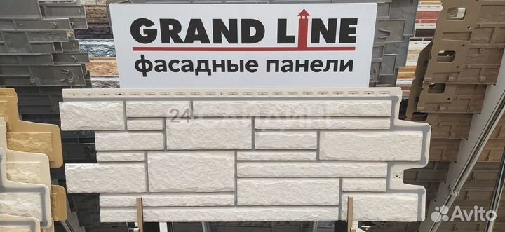 Фасадные панели Grand Line Камелот design Молочный