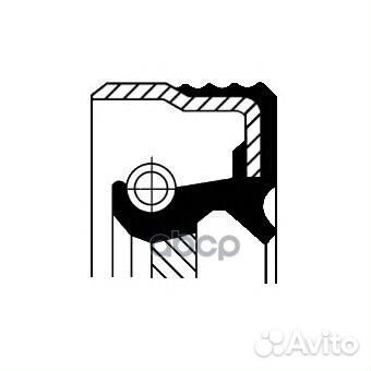 Кольцо уплотняющее коленвала 12012249B 12012249