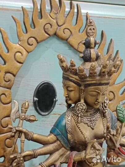 Будда старинный бронза,29см