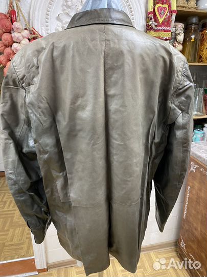 Кожаная куртка мужская 58 размер