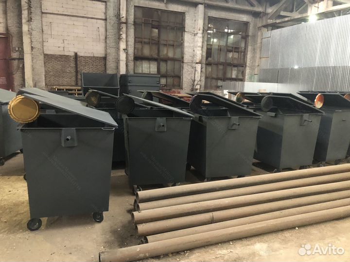 Мусорный евроконтейнер 1,1м3 А3847