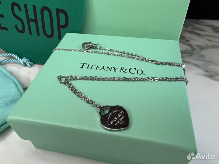 Колье Tiffany с подвеской сердце