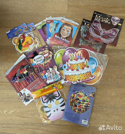 Декор, фотобутафория, маски для детского праздника