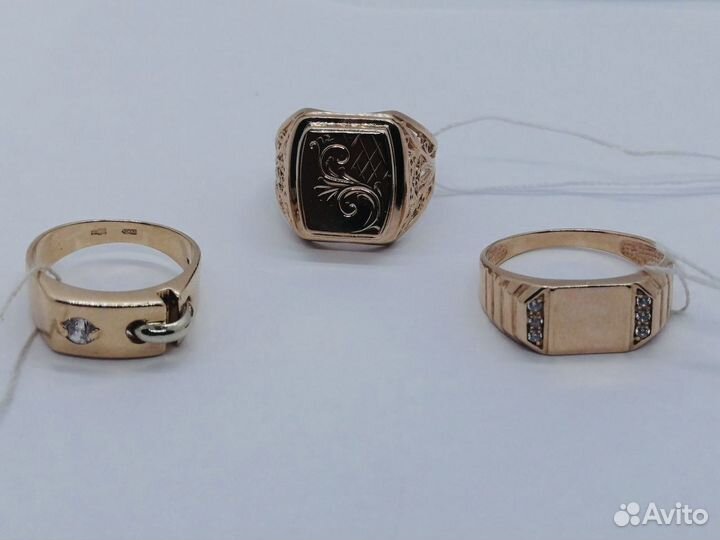 Золотые кольца в ассортименте