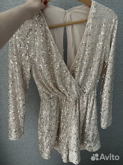 Комбинезон вечерний H&M с пайетками новый
