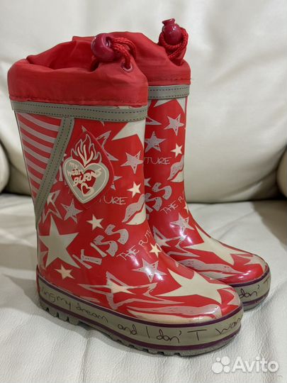 Резиновые сапоги для девочки 24 размер