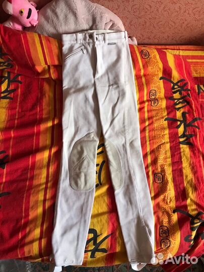 Белые бриджи для верховой езды