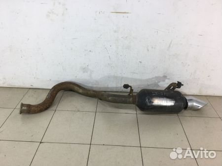 Задняя банка глушителя