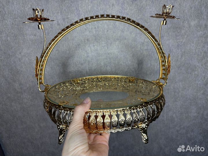 Блюдо сервировочное стекло