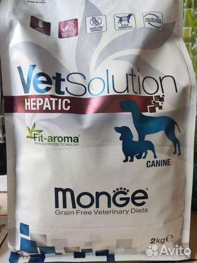 Сухой корм для собак monge hepatic