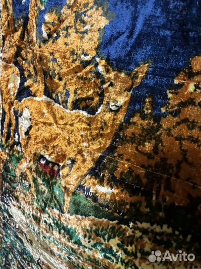 Ковер СССР плюшевый Олени