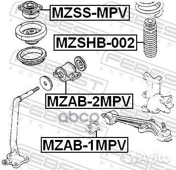 Пыльник переднего амортизатора (mazda MPV LV