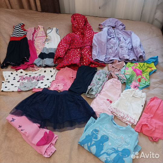 Детские вещи пакетом для девочки 110 116