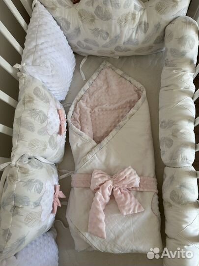Бортики в кроватку и одеяло-конверт