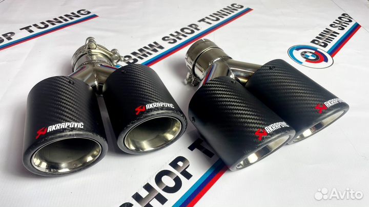 Насадка на глушитель akrapovic матовые пара