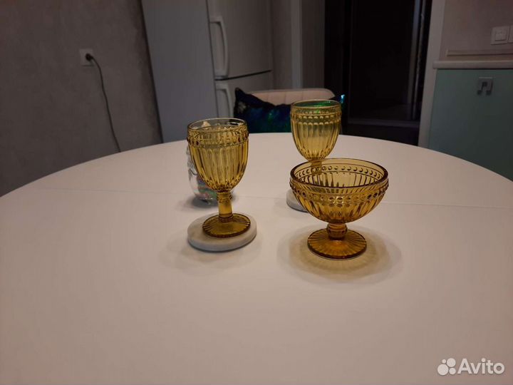 Бокалы цветное стекло