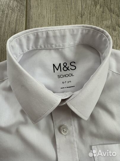 Школьная рубашка 122 Marks&Spenser