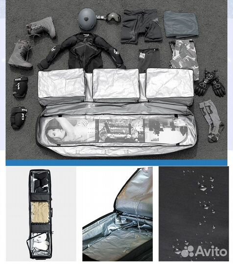 Чехол для сноуборда, лыж LDski Classic A. с колеса