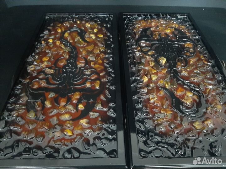 Янтарные нарды. Нарды из янтаря 