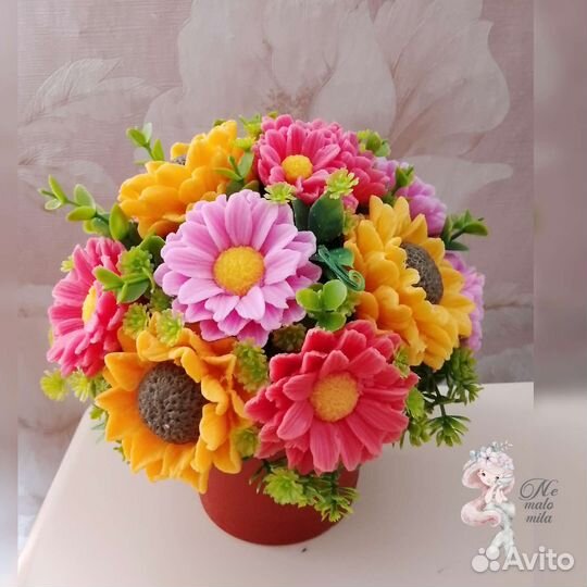 Букет из мыла ручной работы