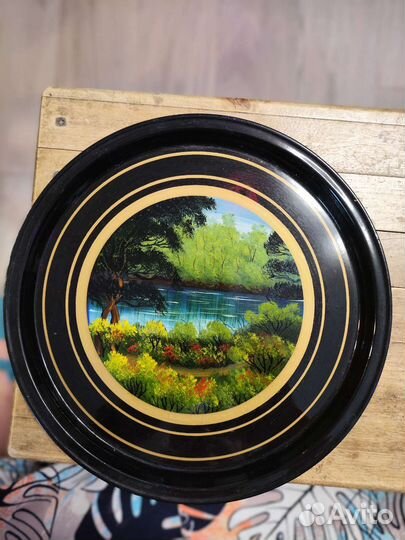 Тарелка настенная металлическая