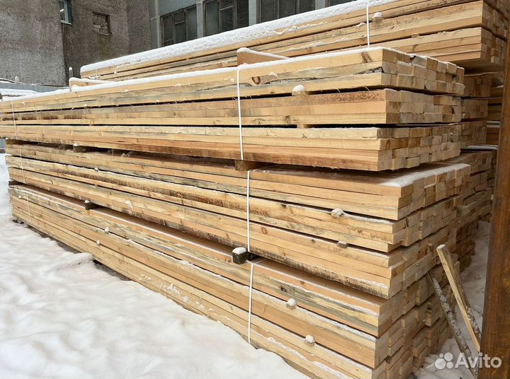 Доска обрезная 40х200х6000мм ГОСТ