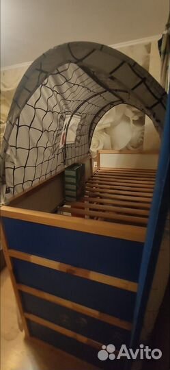 Двухъярусная детская кровать IKEA Кюра