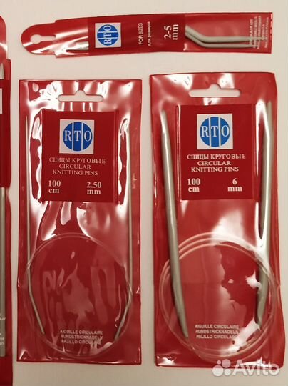 Спицы и крючки для вязания в ассортименте