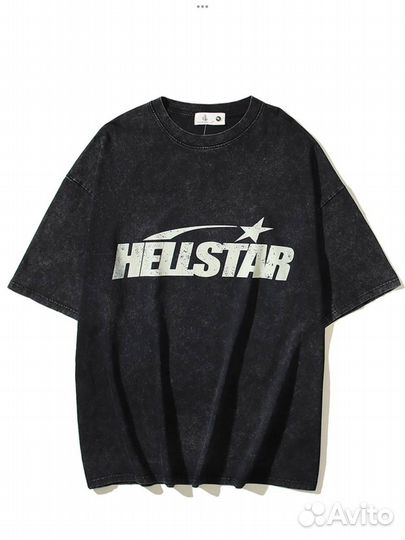 Футболка hellstar oversize вареная