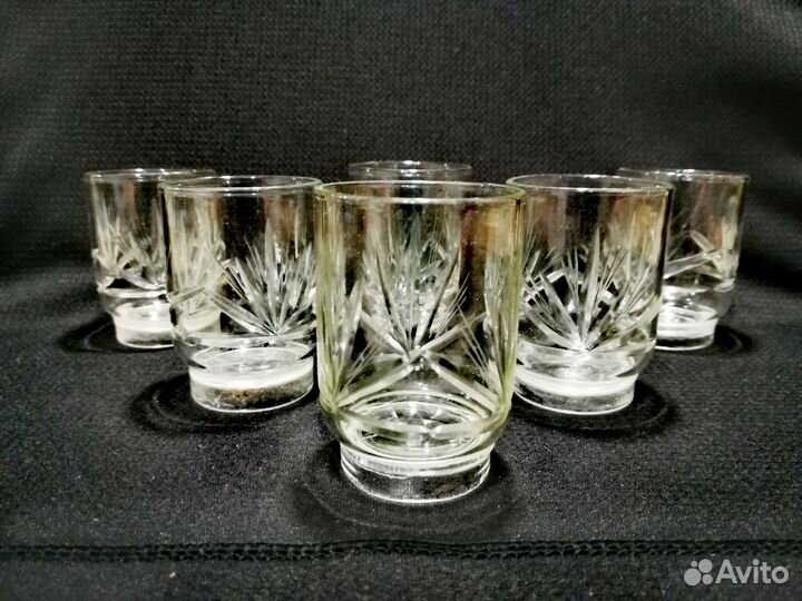 СССР, стопки, хрусталь, рюмки