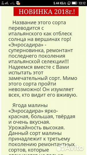 Малина энросадира