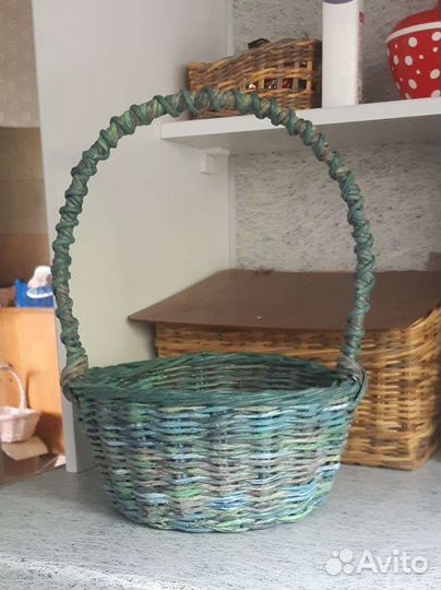 Корзина плетёная для подарков