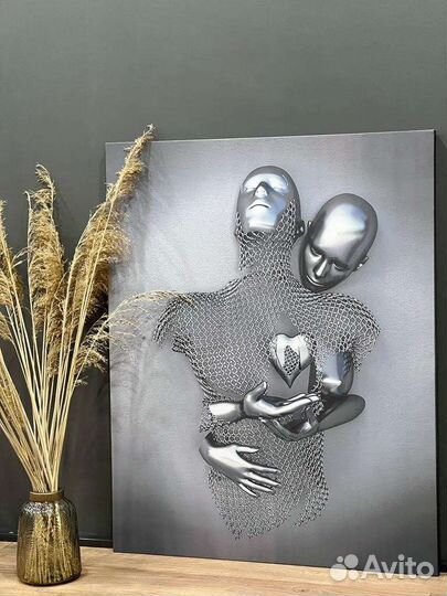 Нереальные картины на холсте 3D Love art Нино