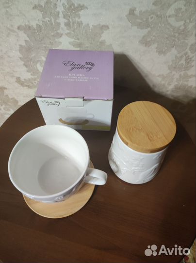 Чашка для капучино, банка для хранения