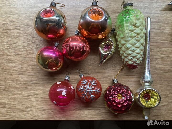 Елочные игрушки СССР винтаж