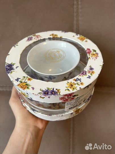 Чайная пара «Цветочная рапсодия» фарфор