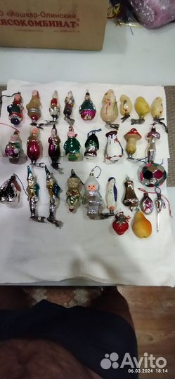 Елочные игрушки СССР советские