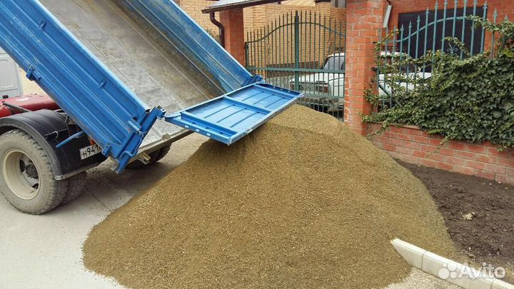 Окол бутовый Песок Галька Щебень Гпс Отсев Мура