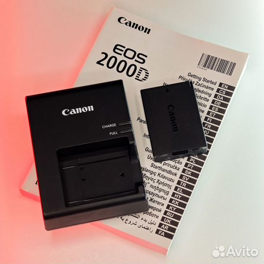 Фотоаппарат Canon 2000d kit 4к пробег + коробка