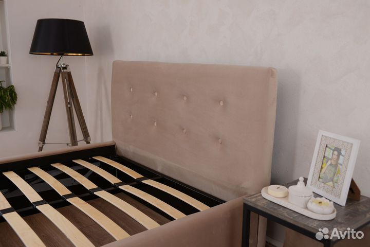 Кровать 120х200 Роза велюр