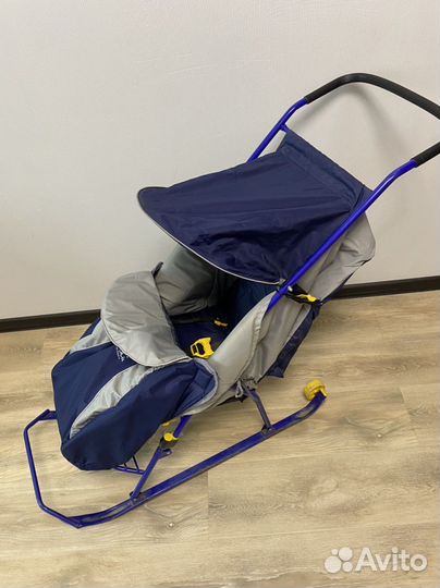 Детские сани с колесами