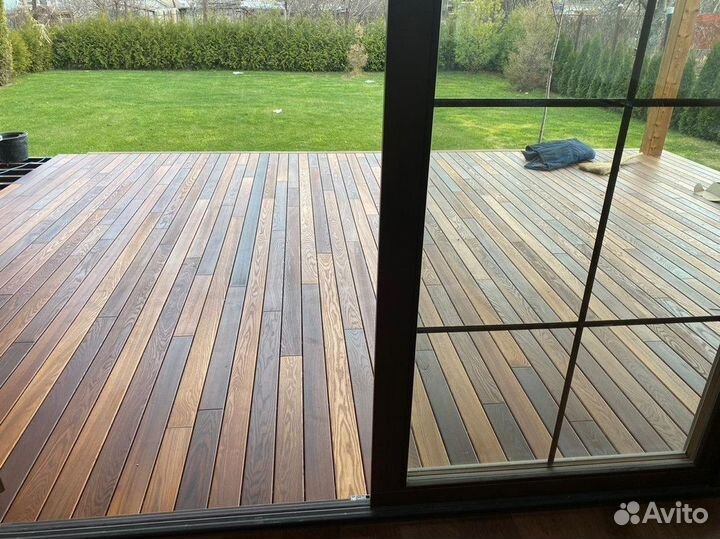Палубная доска термоясень все размеры