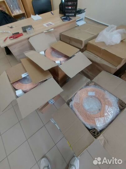 Медная труба, дренаж, кронштейны, флекс, анкера