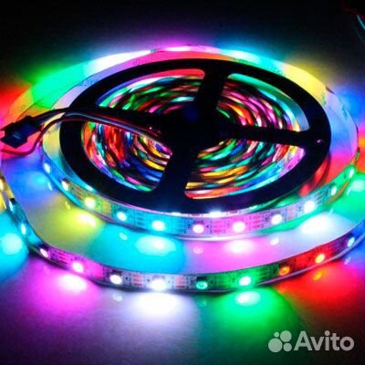 Светодиодная лента SWG разноцветная RGB 12v 14.4w