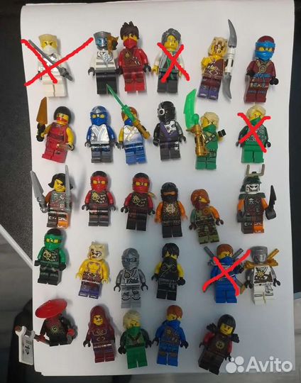 Lego ниндзяго минифигурки