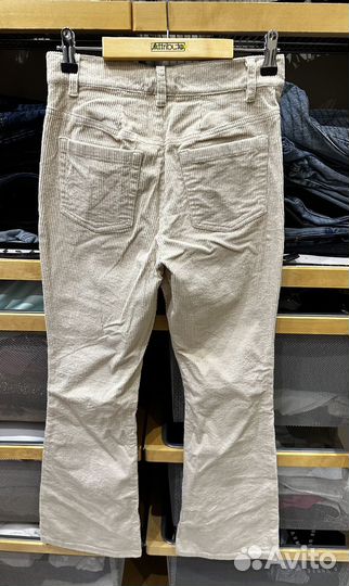 Брюки вельветовые молочные