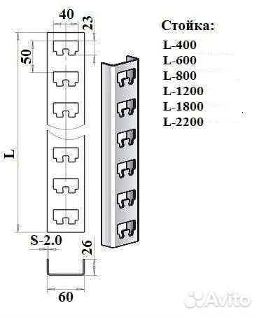 Полки стеллажи металлические для магазина
