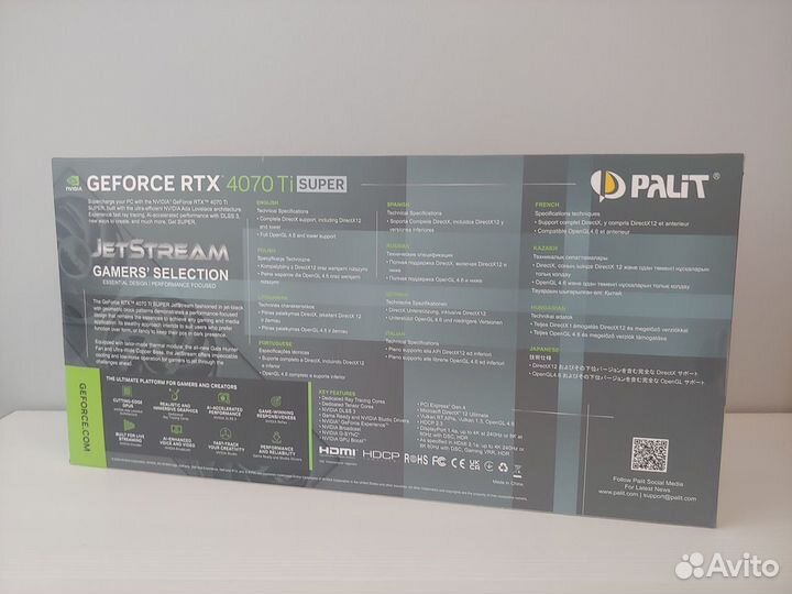 Видеокарта Palit RTX 4070Ti super jetstream OC