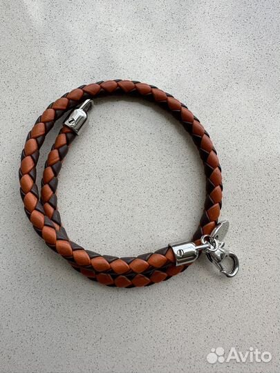 Двуцветный кожаный браслет Tod’s оригинал