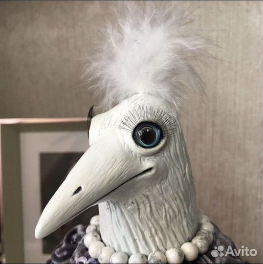 Интерьерная игрушка белая ворона